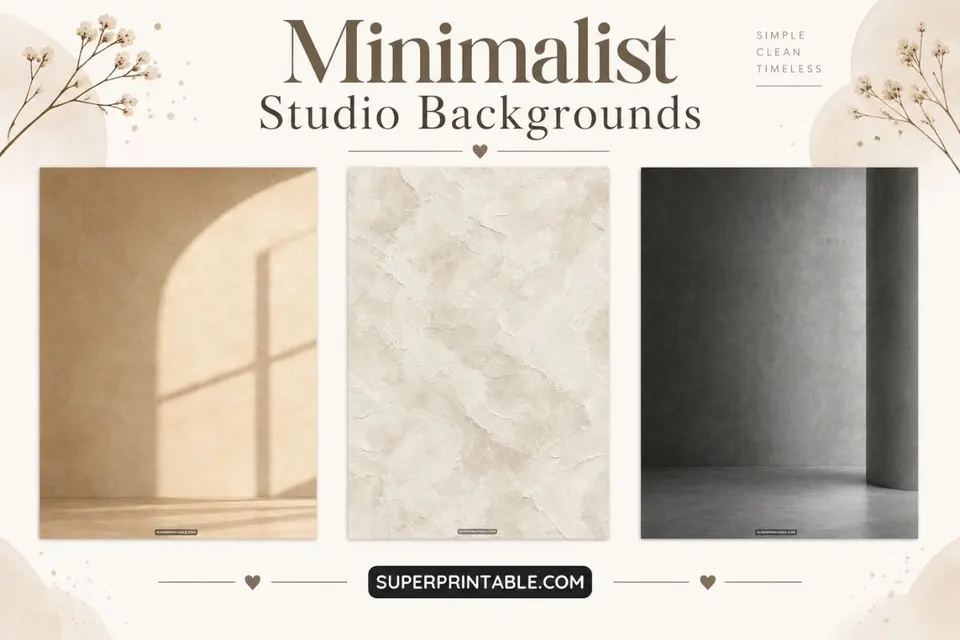 12+ Minimalist Studio Backgrounds Feature Image