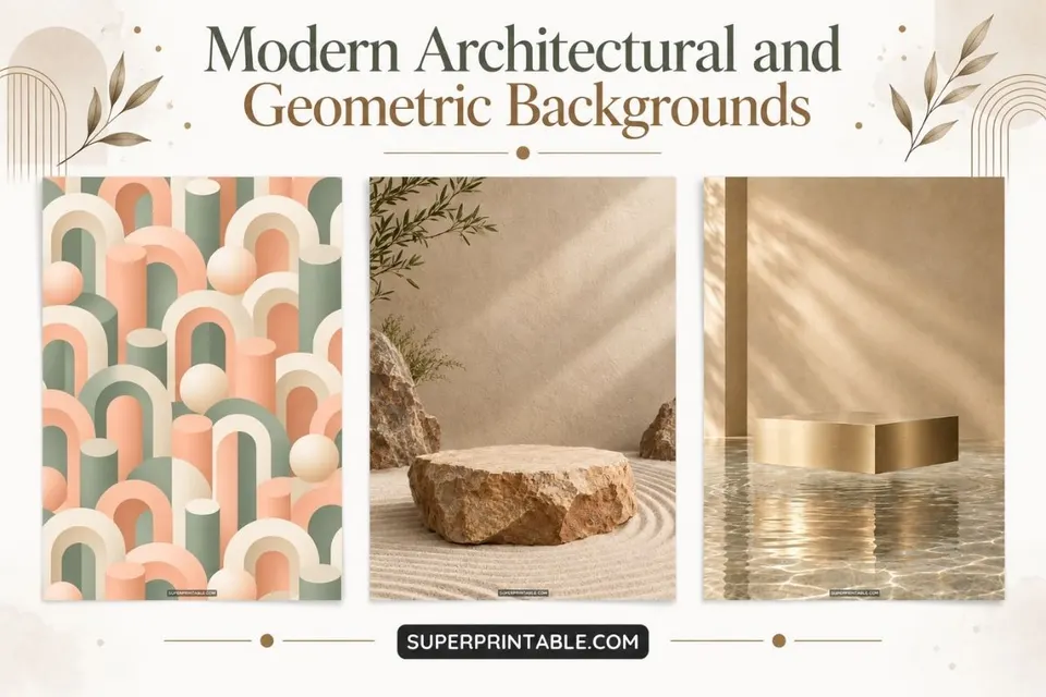 12+ Modern Architectural and Geometric Backgrounds Feature Image