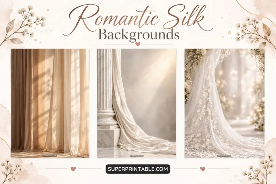 12+ Romantic Silk Backgrounds Feature Image