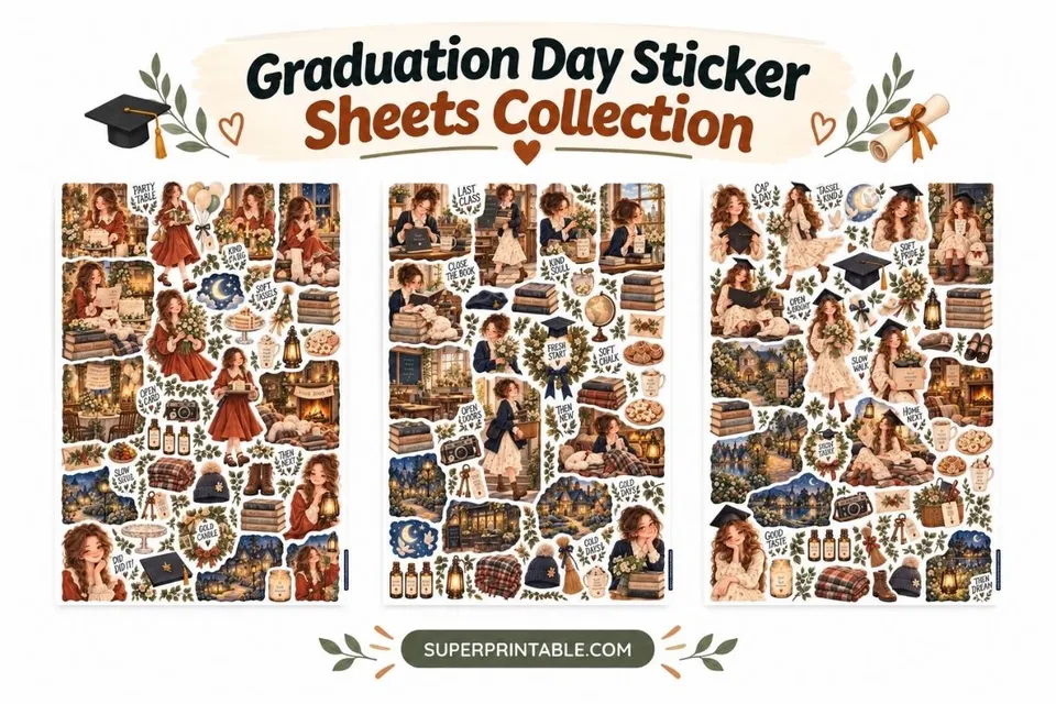 Graduation Day Sticker Sheets Collection Feature Image