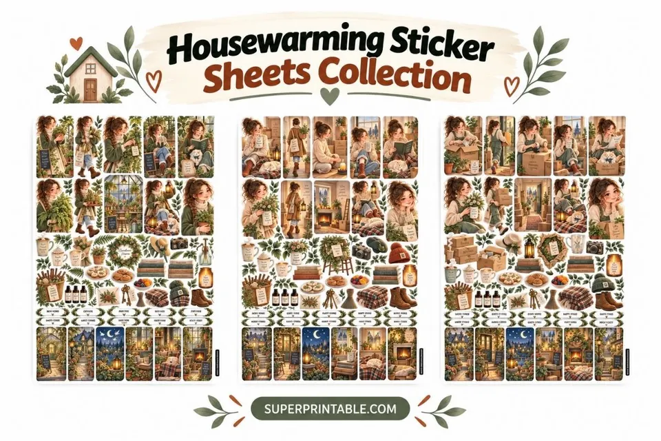 Housewarming Sticker Sheets Collection Feature Image