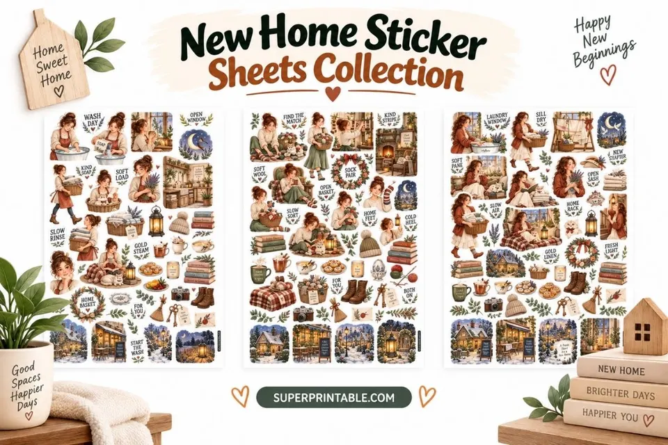New Home Sticker Sheets Collection Feature Image