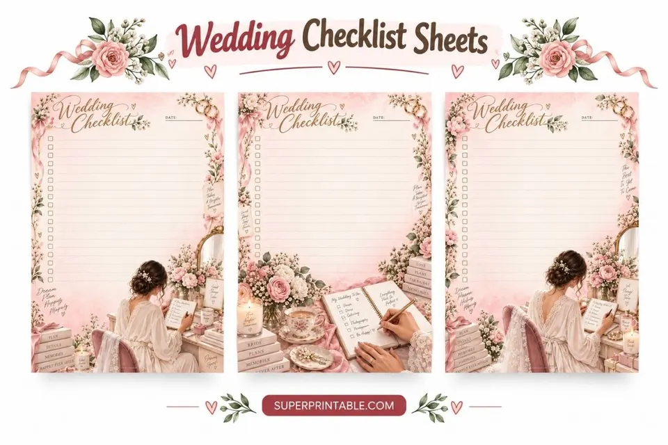 Wedding Checklist Sheets Feature Image